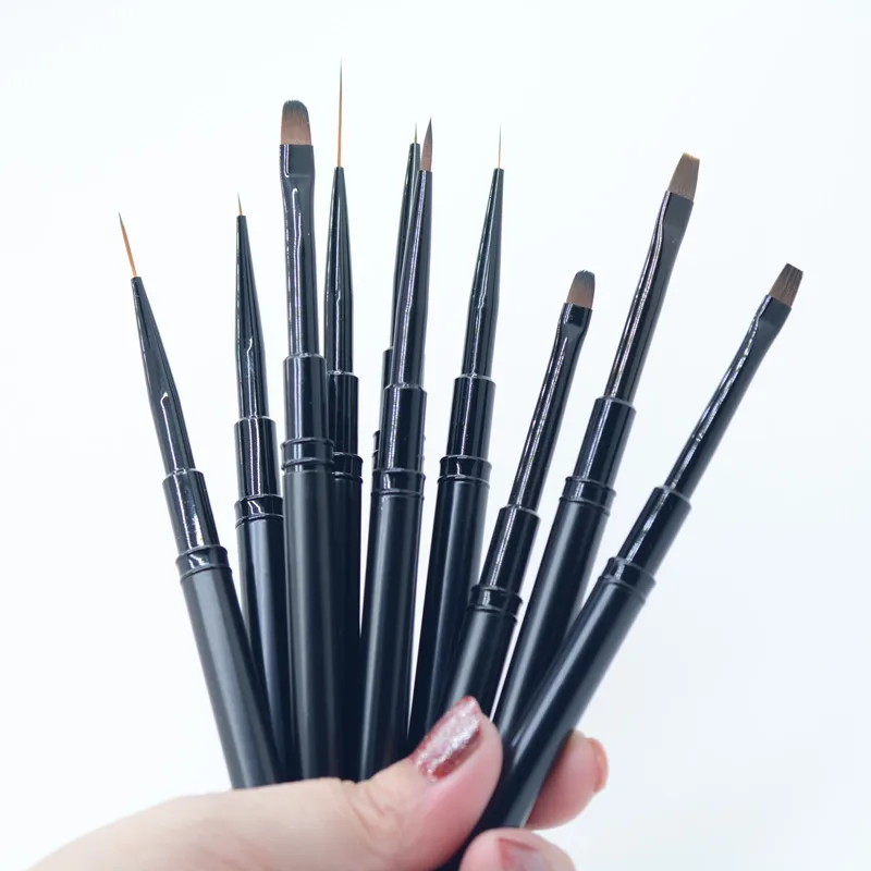 10Style Nail Art Brush Pen Pointing Drawing Line Builder Design Nail Polish UV Gel Tips Decoration Manicure