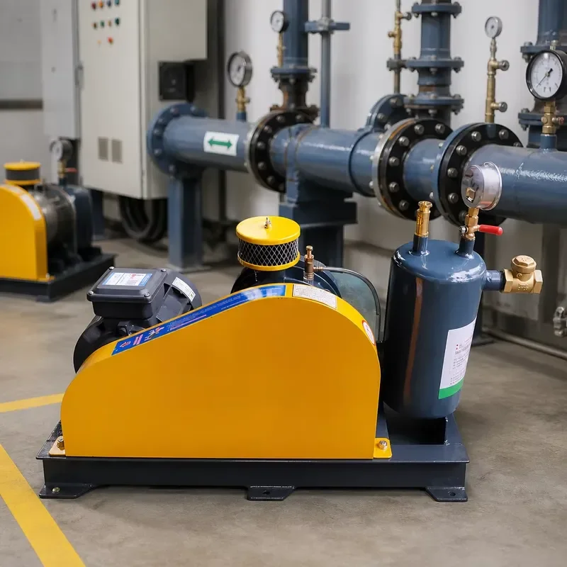 Rotary Blower Pump Factory Wholesale Complete Unit Low Noise 1 Year Warranty CN for Wastewater Aeration Project Use