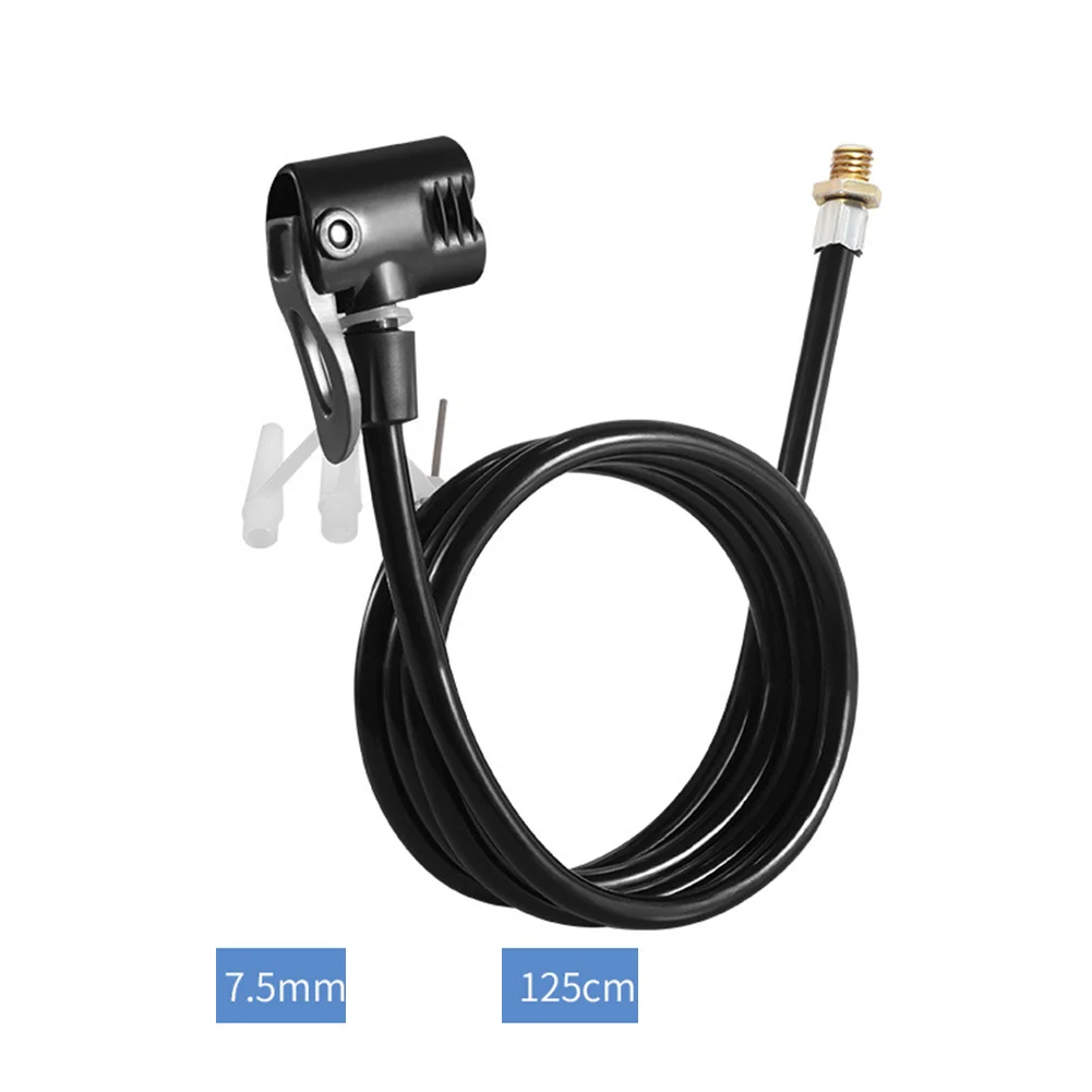 Bicycle Bike Air Pump Extension Tube Pump Hose Air Pump Connector Accessories 125cm For US UK French Nozzles Bicycle Accessories