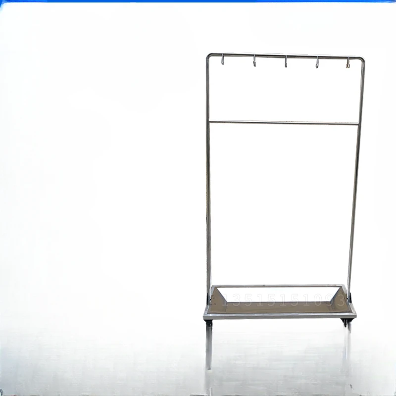 

Stainless steel mop holder, hospital cleanroom mobile broom, mop cloth hanging frame, Y-shaped floor standing with base