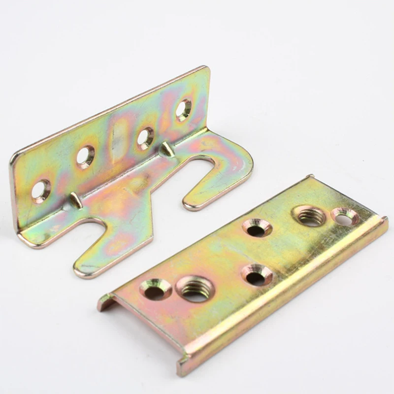 

ABWP-Bed Rail Bracket - Bed Rail Fittings - Heavy Duty Non-Mortise - Set Of 4 (Screws Included)