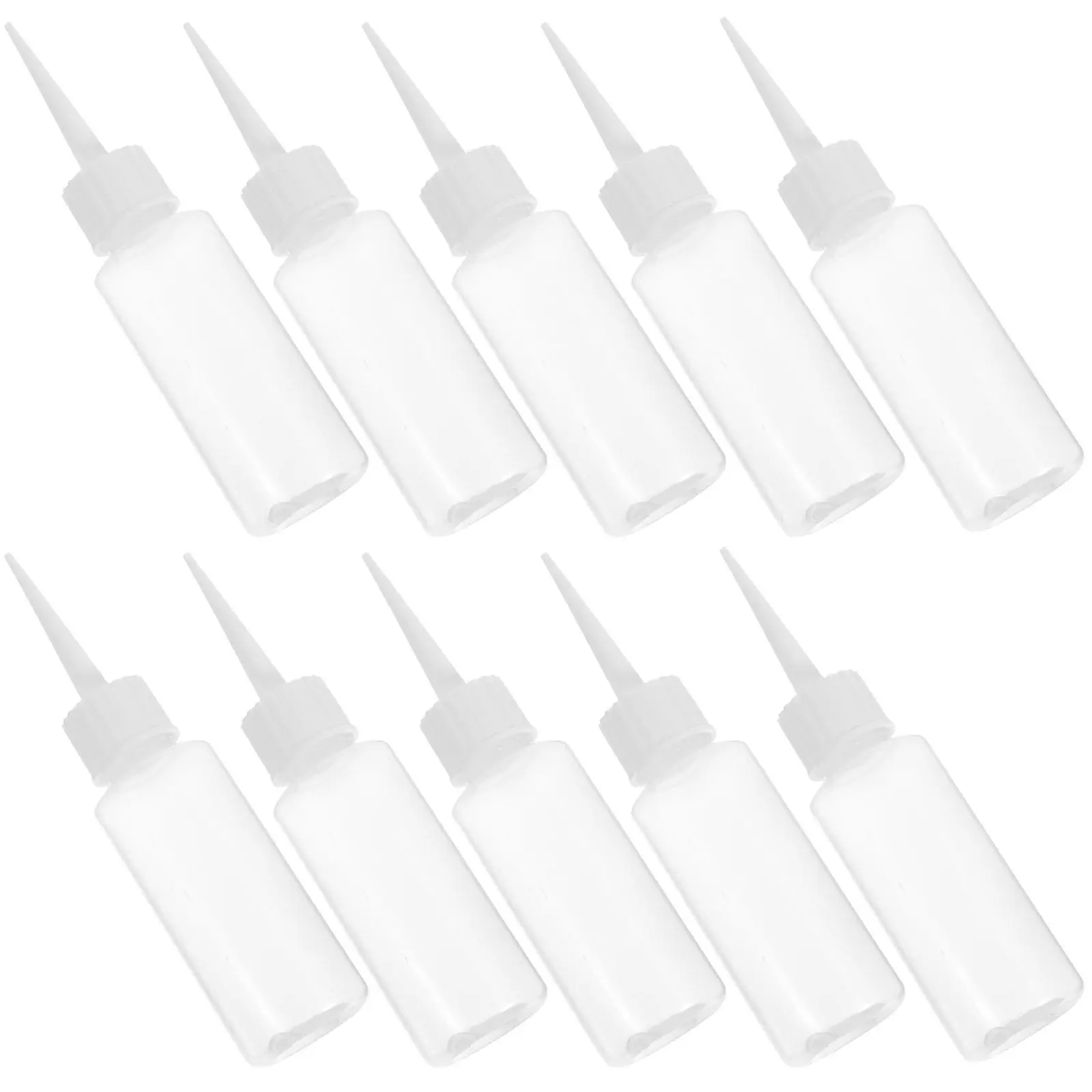 20Pcs 50Ml Empty Squeeze Bottles Plastic Glue Applicator Bottles for Precision Craft Painting Construction Refillable Liquid