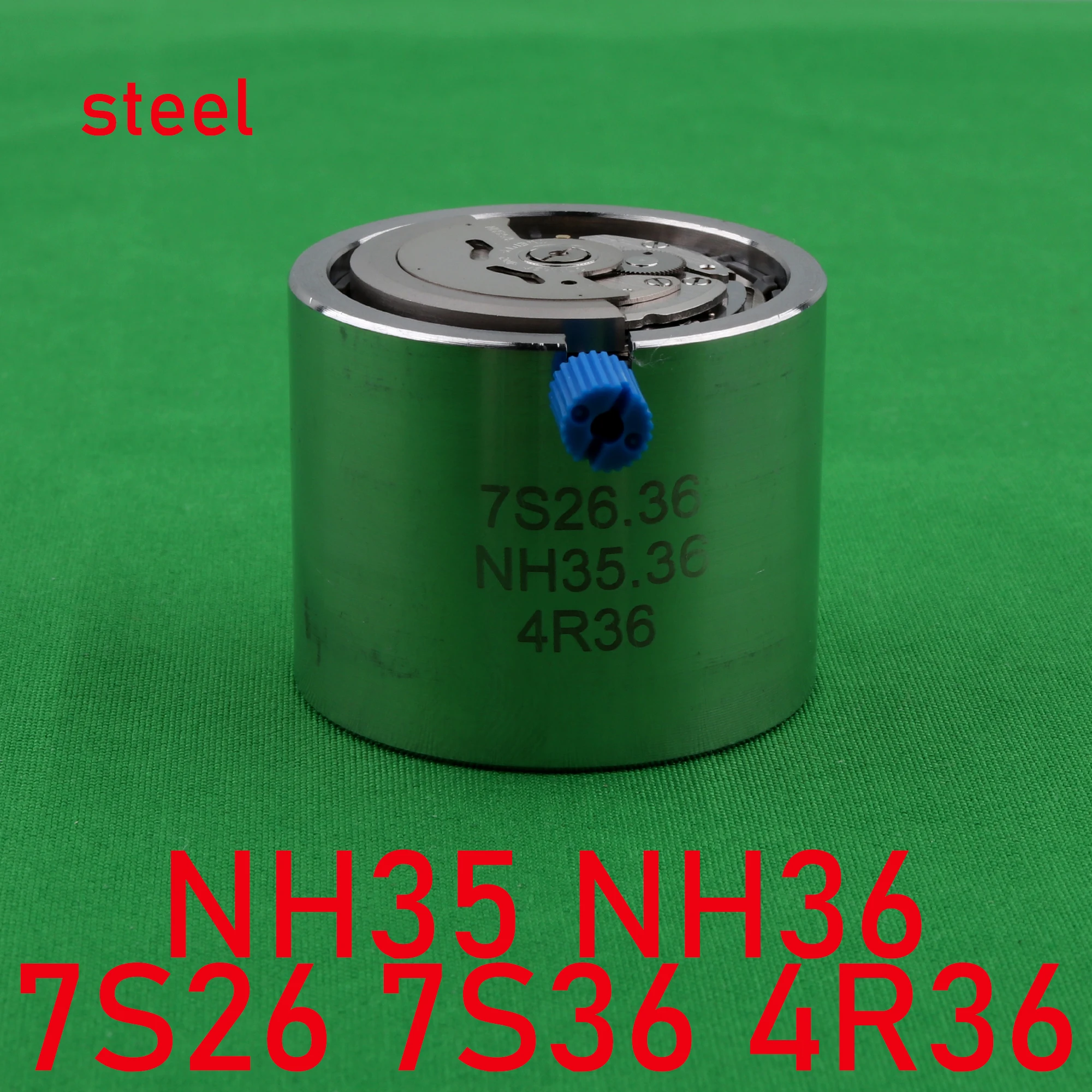 Base do apoio do movimento para reparar o movimento do relógio, todo o aço, NH35 NH36 7S26 7S36 4R36