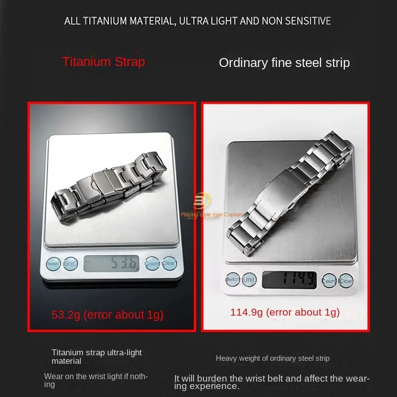 Modified PRG-130T PRG-130y Titanium Strap PRW-1500 Silicone Strap RRG-240 Titanium Bracelet PRG-130 Sport Light Strap for Casio