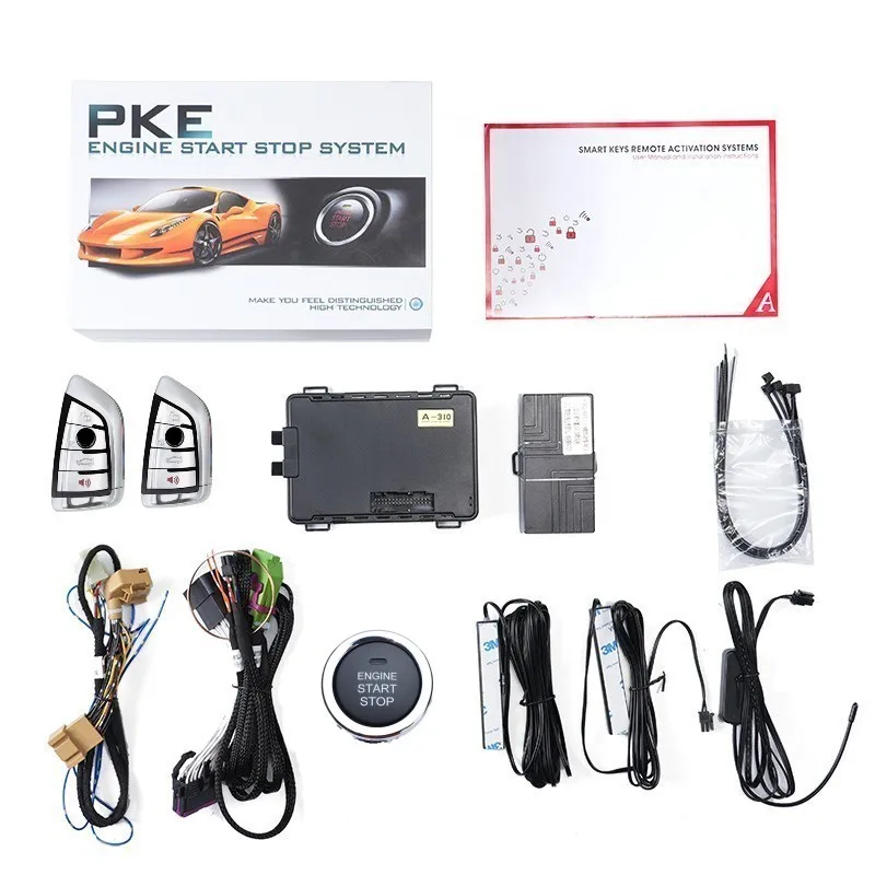 Add car keyless start stop system for BMW X3 E83 X5 E53 Z4 E85 E86 Remote start comfort entry system GSM Mobile APPphone control