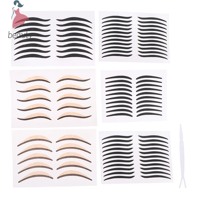 Cat Eye Waterproof Double Eyelid Line Stickers Eyeliner Sticker Reusable Eye Makeup Self-Adhesive Sticker Beauty Accessories