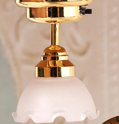 

1:12 кукольный домик, миниатюрный светодиодный светильник, потолочный светильник, люстра, мебельное освещение, домашняя модель, декор, игрушка, аксессуары для кукольного дома