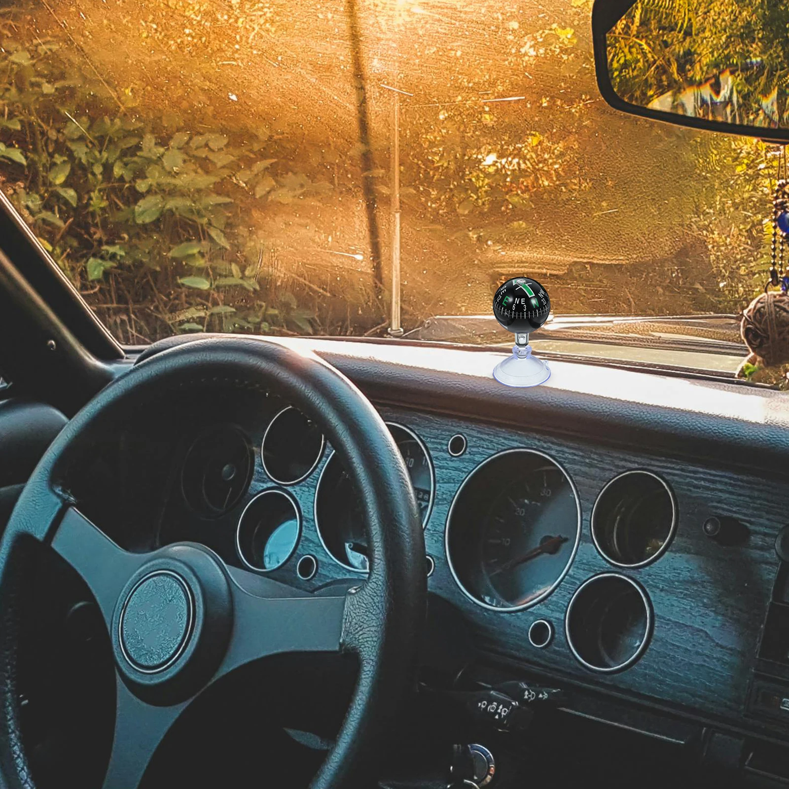 

Car Compass Ball Spherical Dashboard Mount For Vehicle Marine Navigation Portable Auto Direction Durable