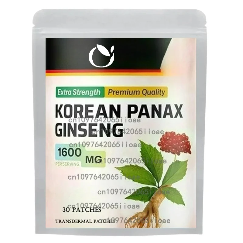 

Корейский красный женьшень Panax с гинкго билоба, 30 трансплеевых заплат. Подержка иммунитета