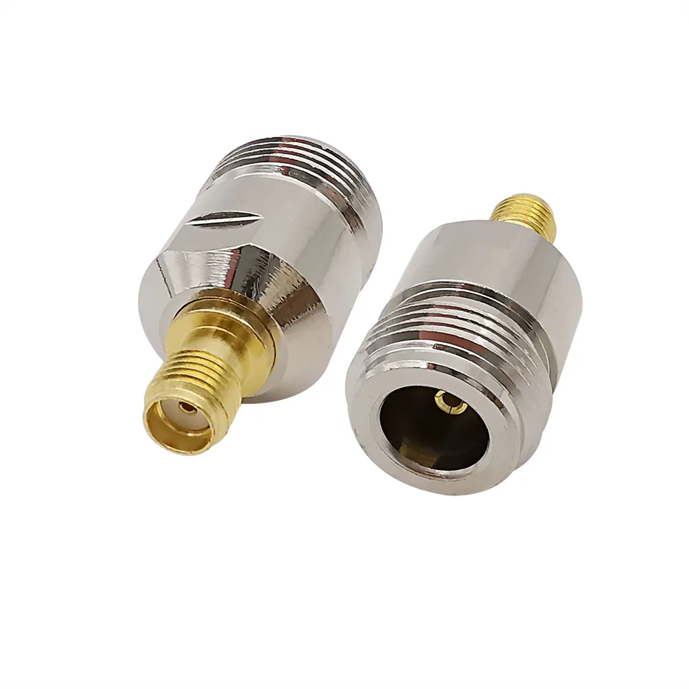 

2Pcs Metal SMA Female to N Type Female Jack RF Coax Coaxial Adapter Connector Straight Test Converter