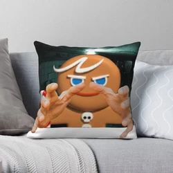 Cookie Run Kingdom Gingerbrave Pillow Cases Sofa Pillowcase Bedroom Headboard Backrest Cushion Cover Square Home Decoration