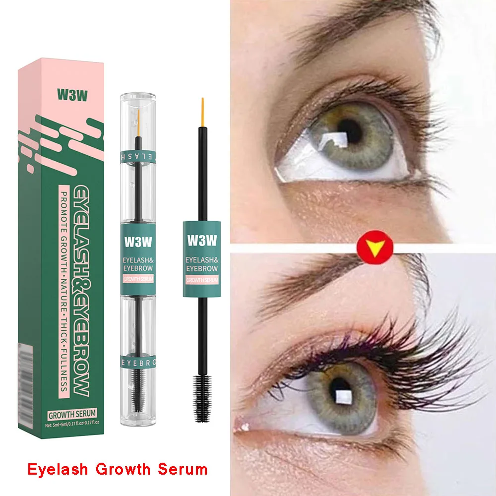 Siero per la crescita rapida delle ciglia 7 giorni Ciglia naturali Siero lungo e spesso Liquido per il trattamento delle ciglia arricciate più spesse e piene