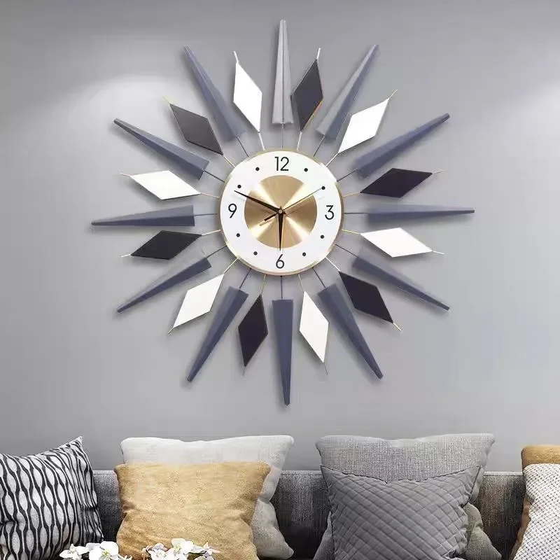 for Nordic Creative Living Room Oversized Wall Clock Fashionable Personality Modern Simple Wall Watch Bedroom Home Silent