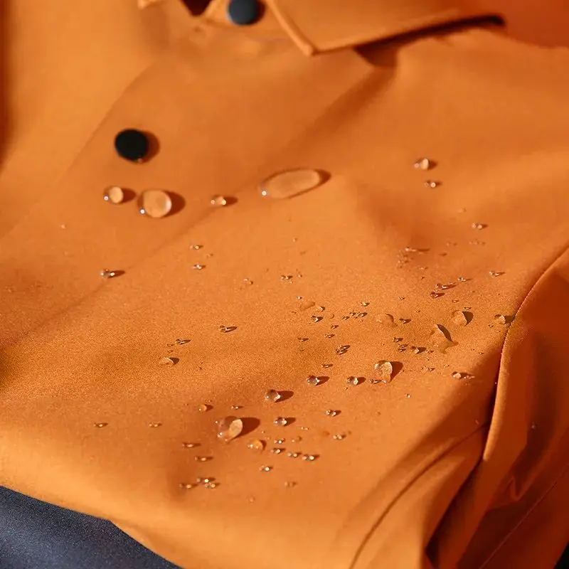 Sl Sealing Proc الرجال عارضة Jaet الخريف Busin Adstration ملابس خارجية مقاوم للماء الوقوف صالح طويل Sve