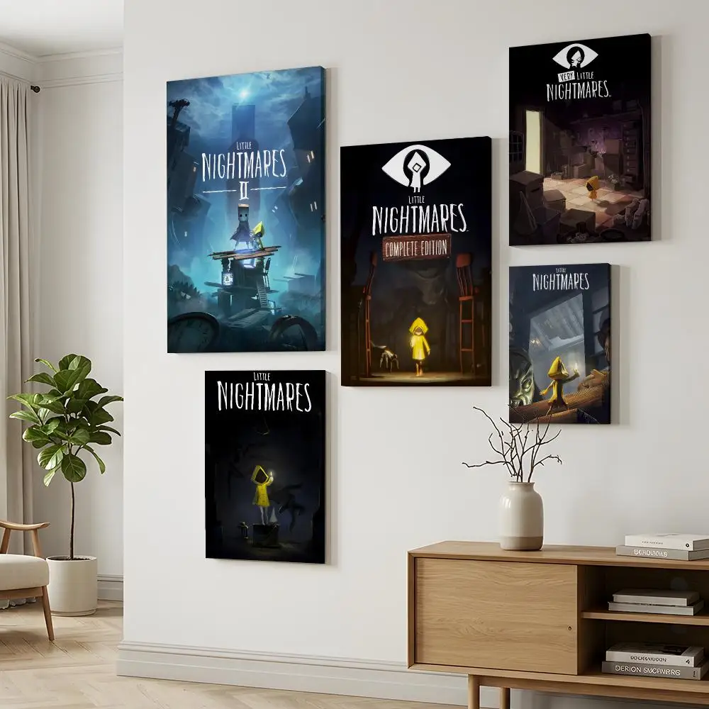 Game L-Little Nightmares Anime Poster Durable Painting Canvas Poster Wall Hanging Home Interior Decoration Art Mural Gift