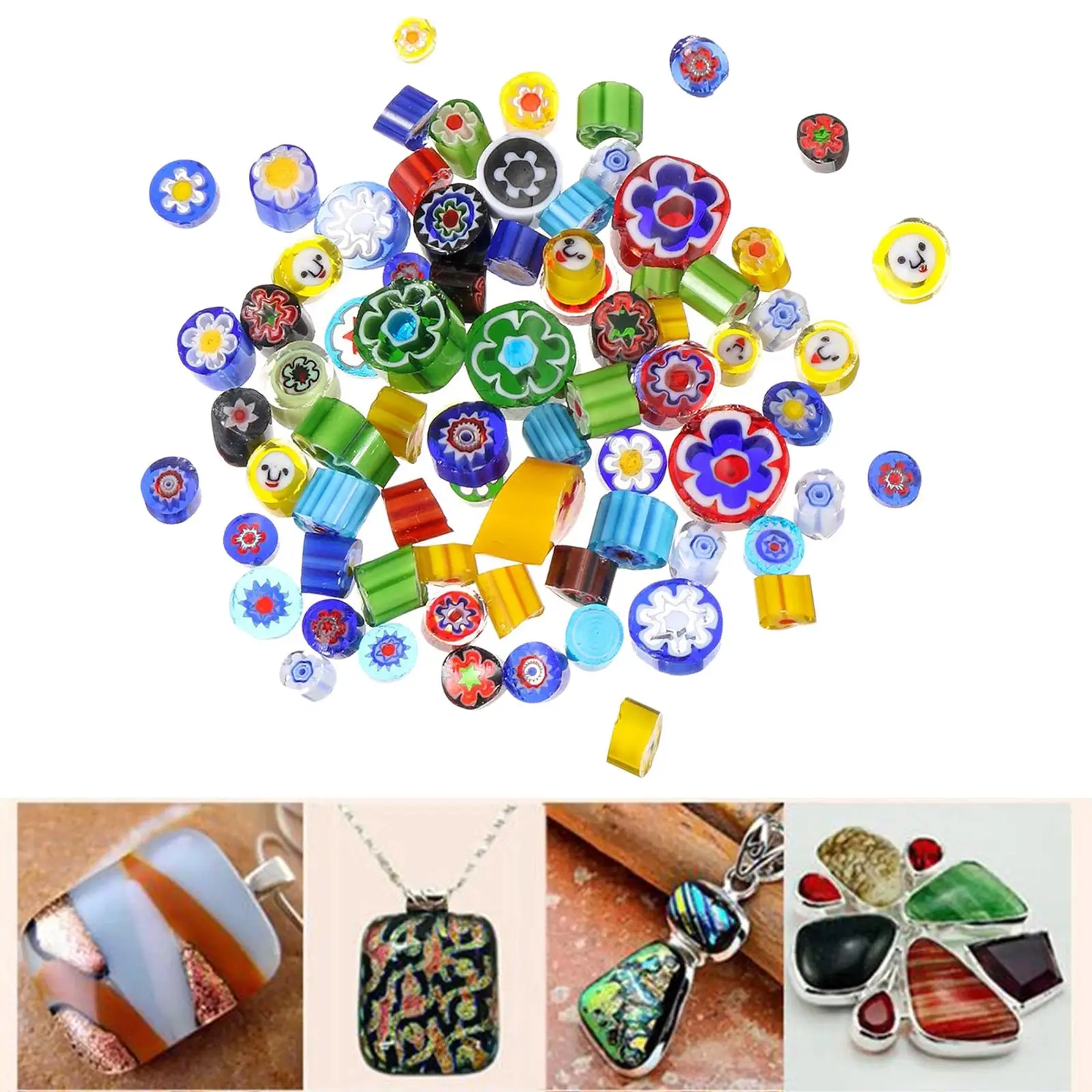 50g/bag Glass Mix Color & Shapes Fusing in Glass Microwave Kiln Accessories for