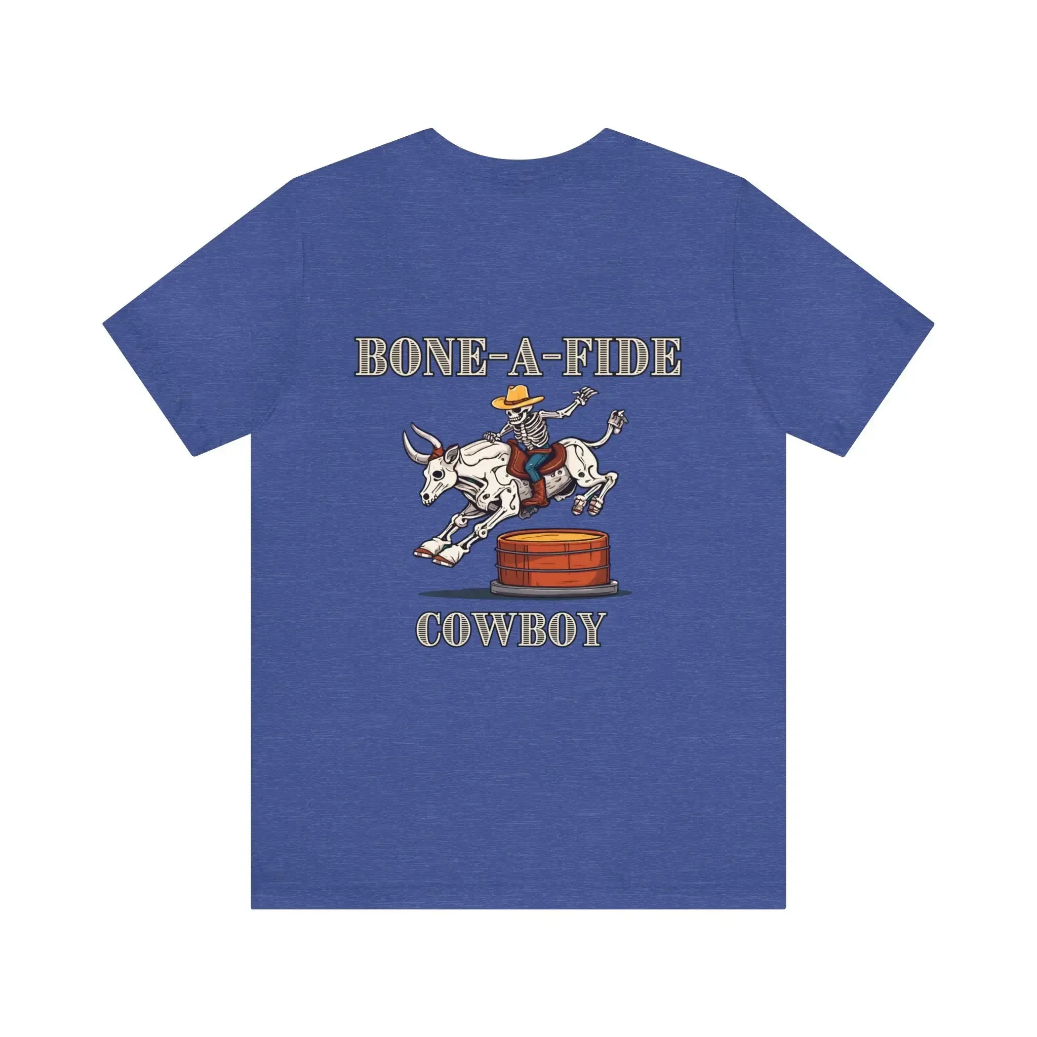 Bone Cowboy Skeleton Pathology Autopsy Jersey T Shirt