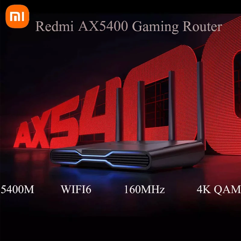 

Xiaomi Redmi Router AX5400 WiFi 6 VPN Mesh Repeater 2.5G Network Port OFDMA MU-MIMO 512MB Qualcomm Chip Signal Booster PPPOE