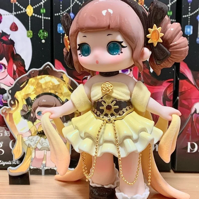 Nova ziyuli v5 deslumbrante gem série caixa cega requintado desktop coleção ornamentos caixa mistério brinquedos na moda bonito presente de aniversário