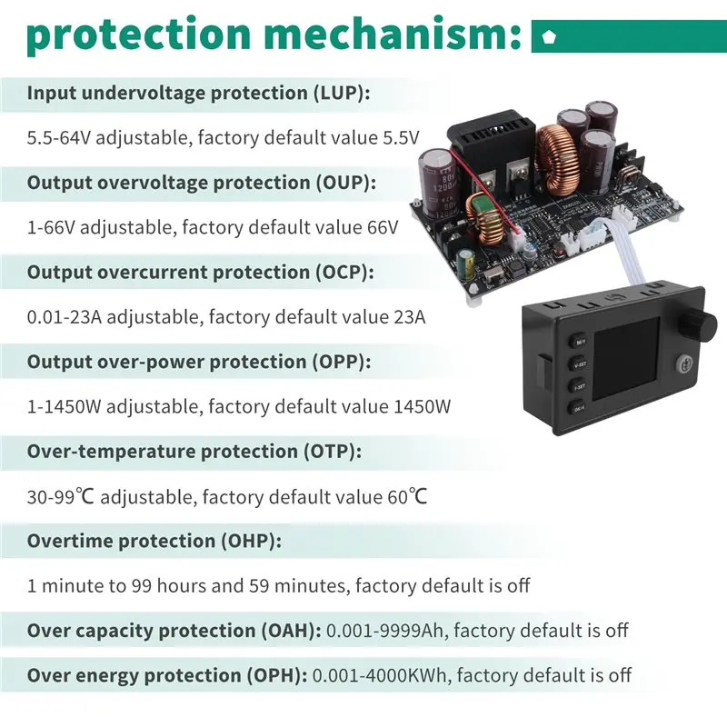 [A93Z!】 ZK6522C CNC Step-Down DC Power Supply Adjustable Voltage Voltage And Constant Voltage Constant Current Module 1430W