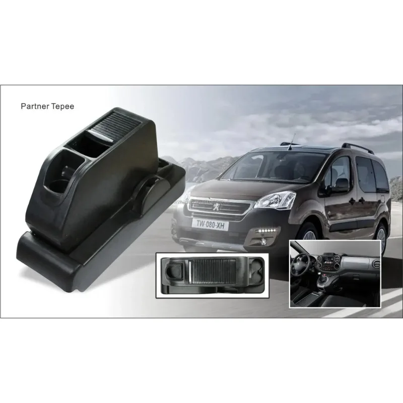 For Citroen Berlingo 2010–2019 Armrest Console Organizer Car Interior Storage Box Accessory for Driving Comfort