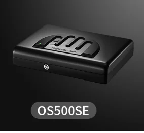 OS500SE  Mini Portable Fingerprint Pistol Safe Box Jewelry Cash Car Carry-on Safe Valuables Protection Box