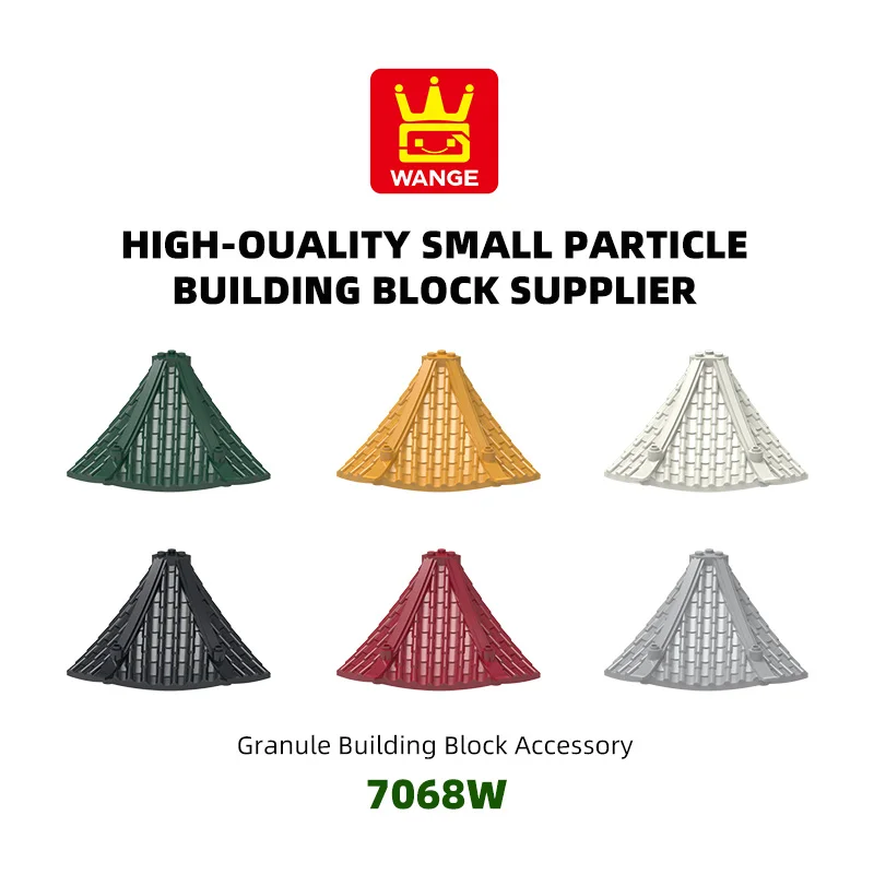 

WANGE 3 шт./лот 7068 Вт восьмиугольная заостренная черепица блок Moc цветные аксессуары, совместимые с кирпичом DIY детская игрушка в сборе