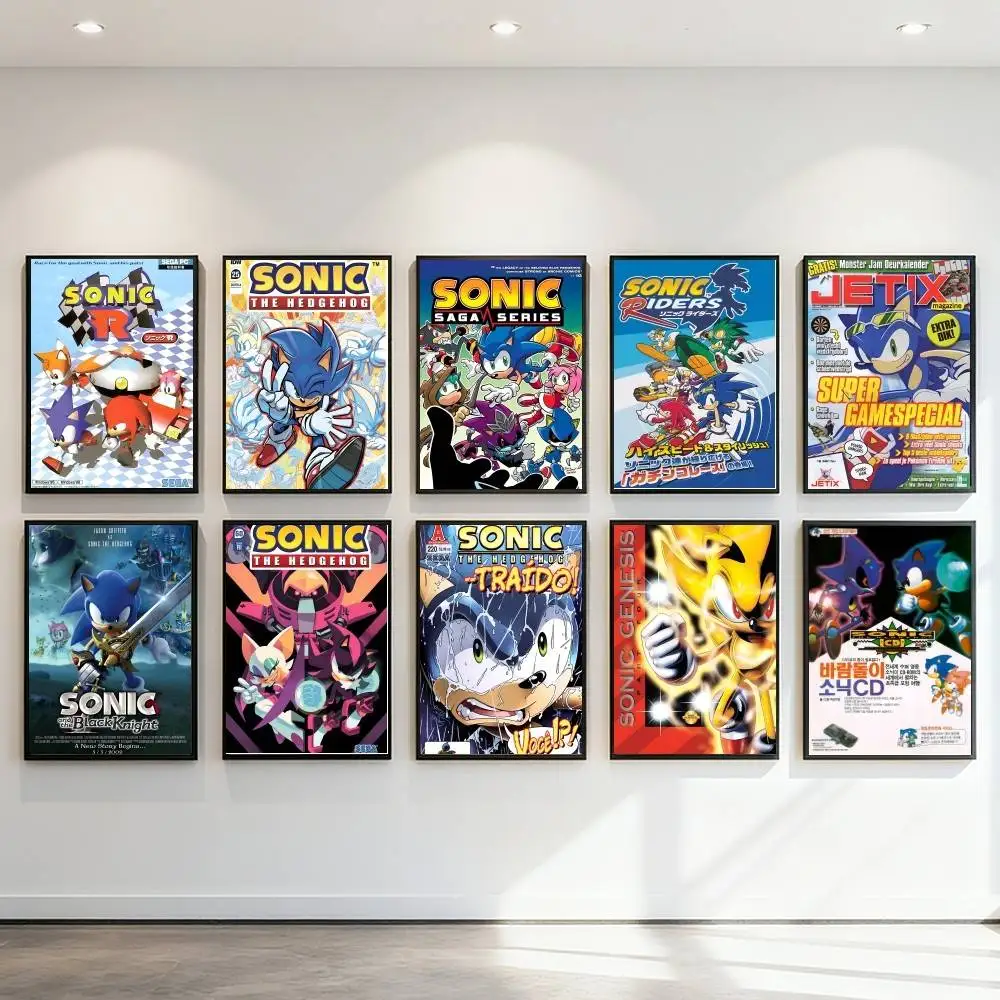 Anime game S-SonicS Poster Art Print Anime Style Home Decor Ideal Gift Perfect Room Decor