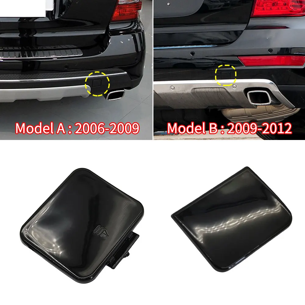 For Mercedes W164 Car Rear Bumper Tow Hook Cover Cap Black For Benz M Class 2006-2011 ML300 ML320 ML350 ML400 ML450 1648852123