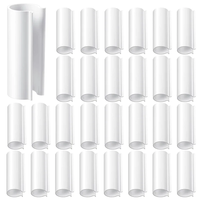 A70P 64 Piece Snap Clamp For PVC Pipe Greenhouses,Row Covers,Pool Cover Clips,Shelters,Bird Protection(For 1/2 Inch PVC Pipe)