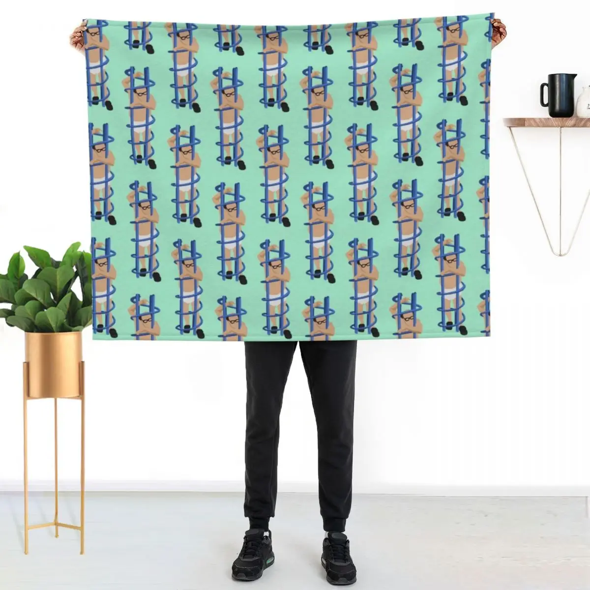 

Trapped Throw Blanket Summer Cool Breathable Blanket for Sleeping
