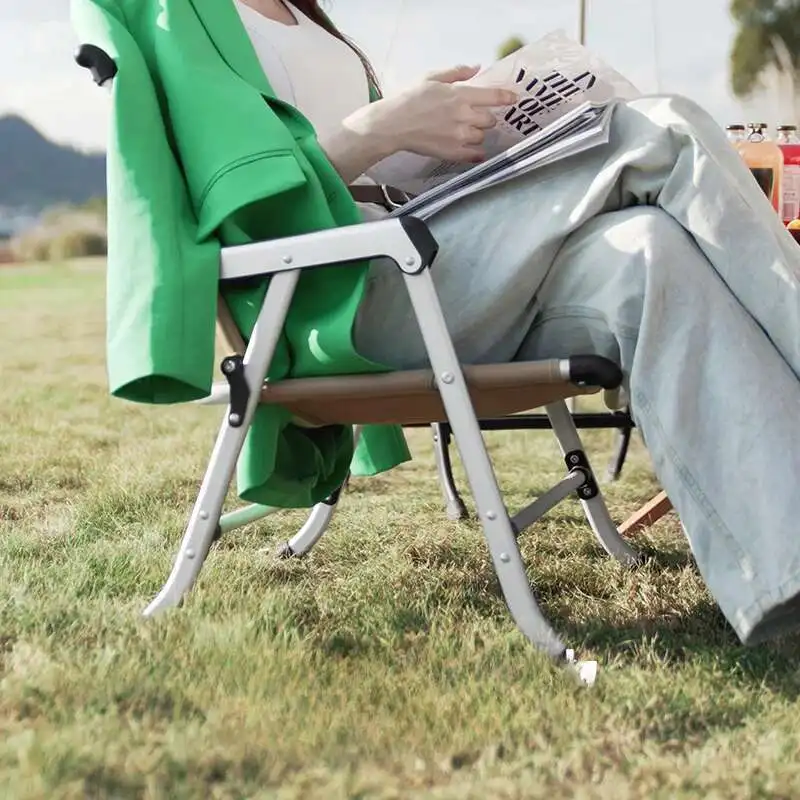 

Outdoor Folding Beach Chair Portable Fishing Stool Ultra Light Camping Chair Picnic Sun Lounger Silla Playa Furniture WKOC