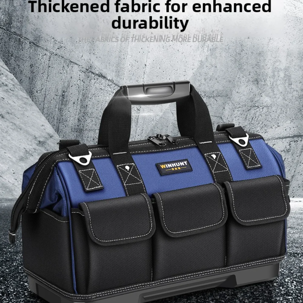 WINHUNT Multifunction Hand Carry Tool Bag Heavy Duty Canvas Electrician Woodworking Repair Tool Organizer Thick Durable Storage