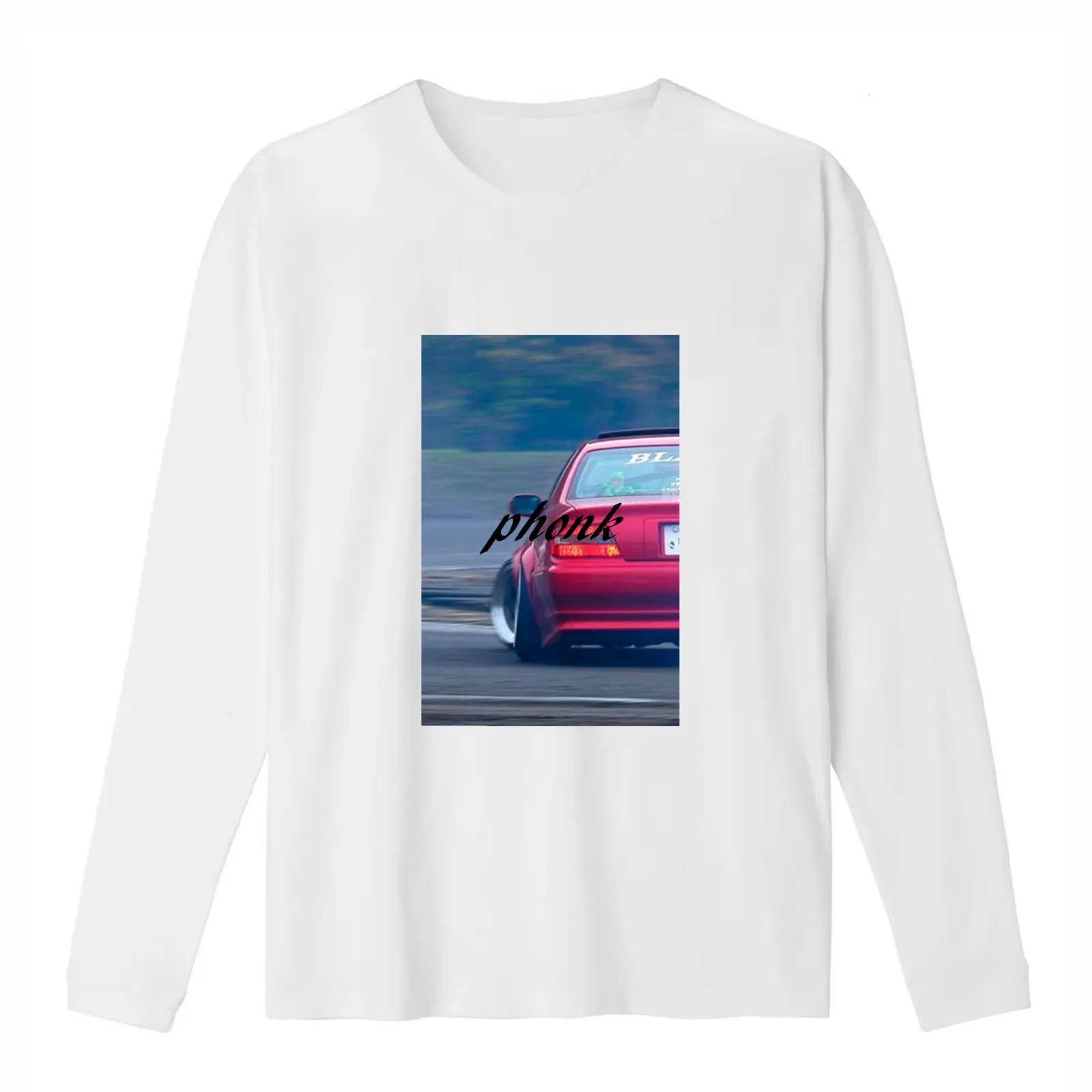 PHONK chaser T-Shirt Summer Casual Cotton Tee Oversized Streetwear Tops Vintage Graphic Print Loose Fit Short Sleeve
