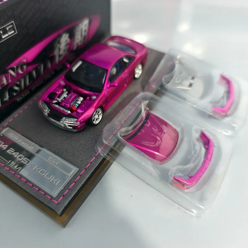 mortal-1-64-nissan-s14-silvia-240sx-kouki-die-casting-alloy-car-model-adult-collection-ornament