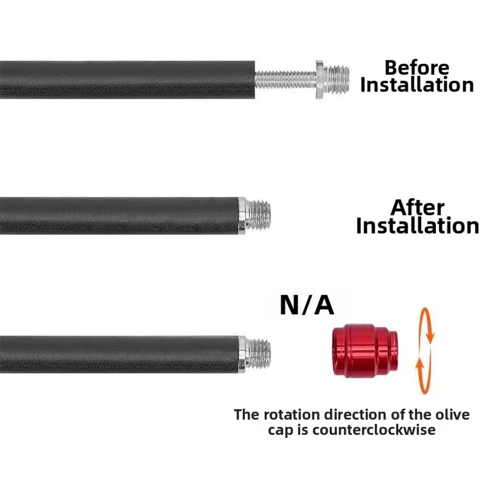 

Quick Connect Brake Hose Fitting Kit for SRAM BH59 BH90 Bicycle Brake System with Aluminum Olive Head and Steel