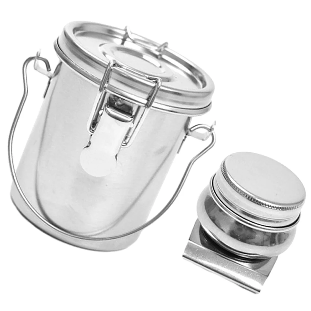 1 セットステンレス鋼ペイントブラシ洗浄バケツ耐性ペンクリーニングバレル水彩油インク用ポータブル