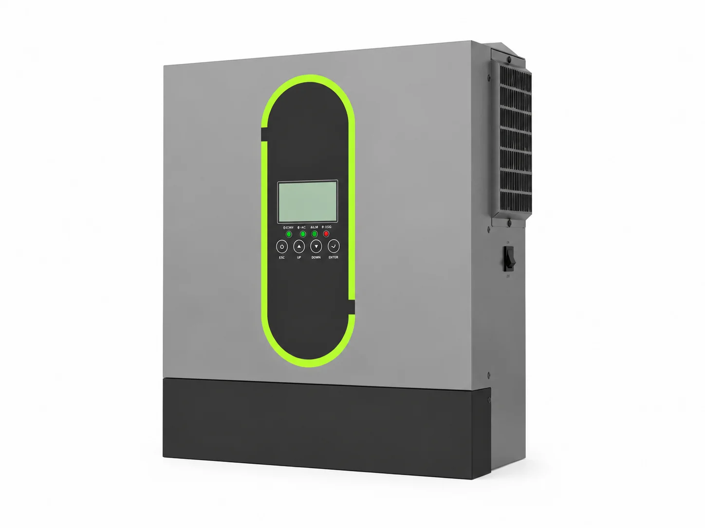 Fonsoul Hybrid Solar Inverter 4200W 24V DC to 220V 230V AC Pure Sine Wave Power with LCD Display 120A MPPT Charge Controller