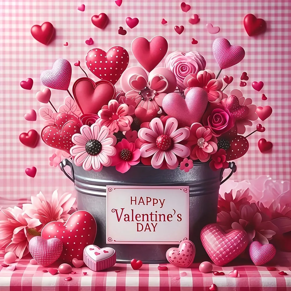 EverShine 5D-Diamantgemälde, Herz, DIY, voller Bohrer, Stickerei, Blume, kreative Freizeit, Mosaik, Kunst, Bastelset, Valentinstagsgeschenk