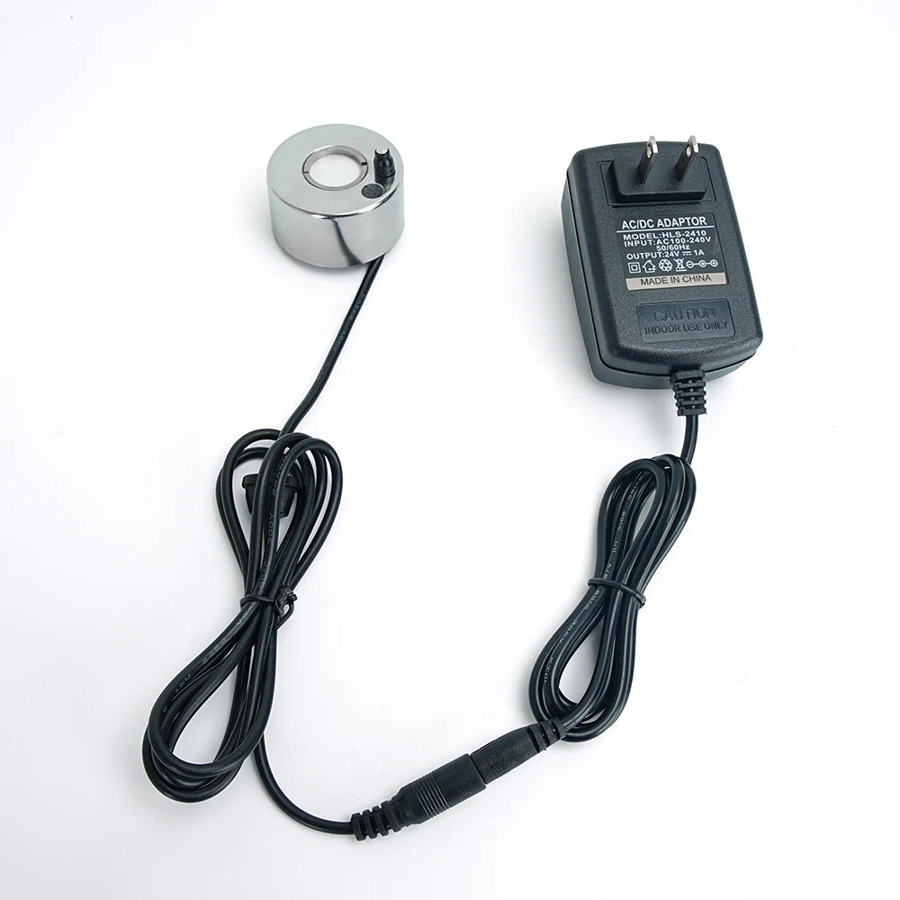 24v 1A Automatic Mist Maker, Electric Fogger Water Fountain Pond Fog Machine, Small Ultrasonic Fog Maker
