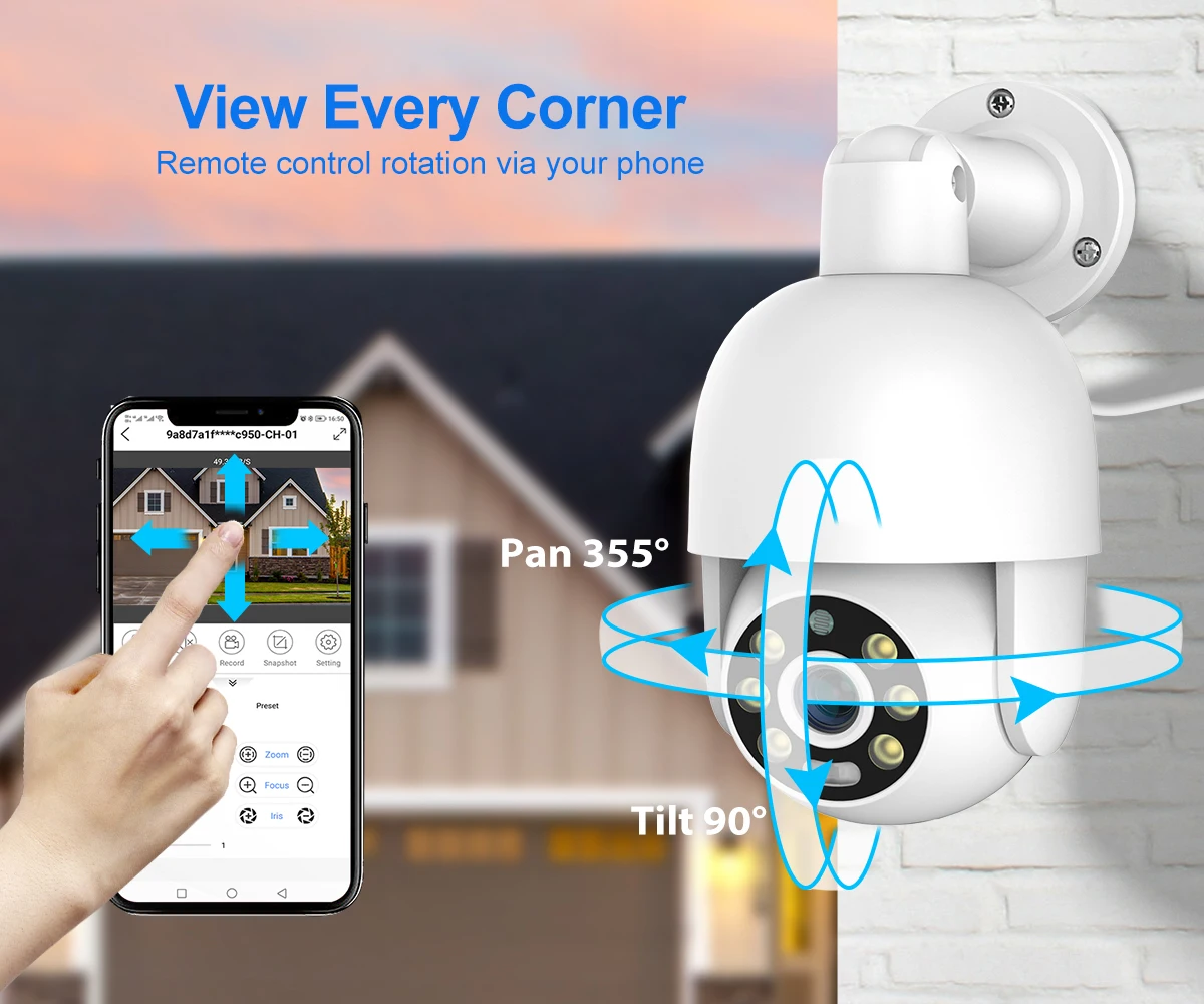 MISECU H.265 32CH POE Security Camera System 4K POE NVR Set Outdoor 8MP PTZ Face Detect IP Camera Vision Record Surveillance Kit