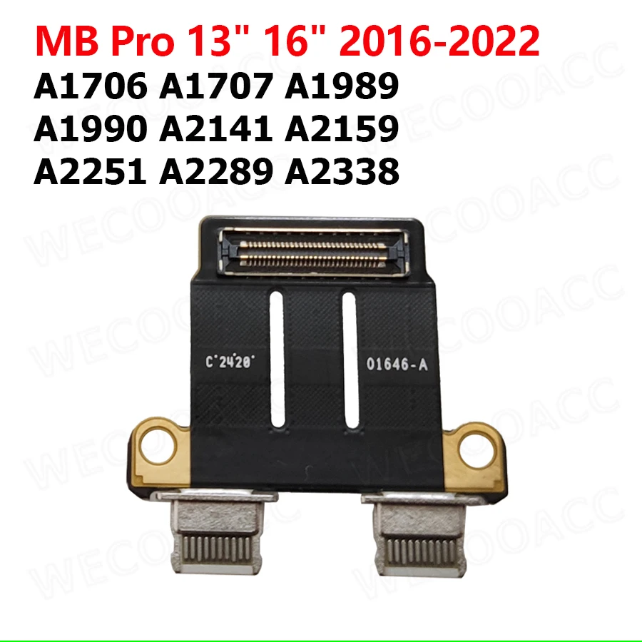 موصل Type-C لجهاز Macbook Pro ، الشاحن الأصلي ، مقبس التيار المستمر ، A1706 ، A1707 ، A1990 ، A2141 ، A2159 ، A2338 ، Air A1932 ، A2179 ، A2337