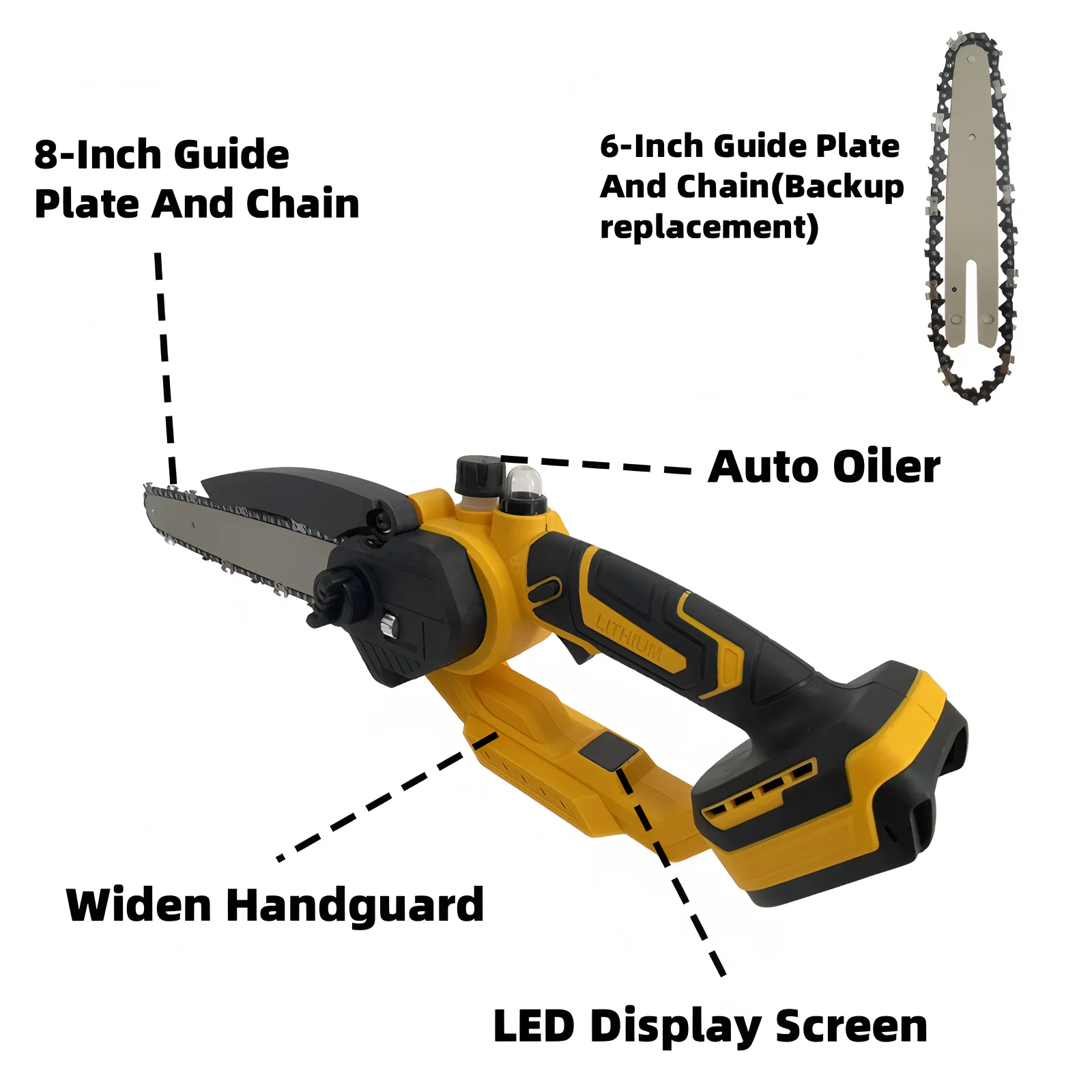Brushless 8 Inch & 6 Inch Chai - đánh giá và giá Gardening Tools Battery Powered