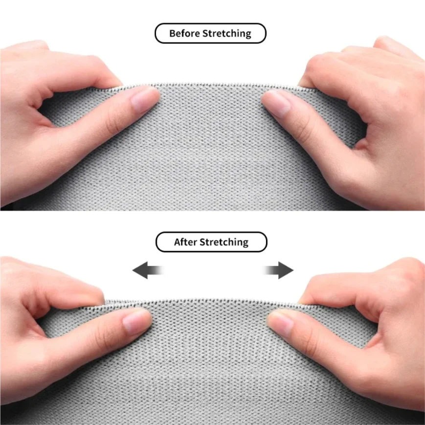 Faixas elásticas de resistência de tecido para glúteos e coxas perfeitas para agachamentos, treinos de quadril e espólio, ioga e academia, fitness