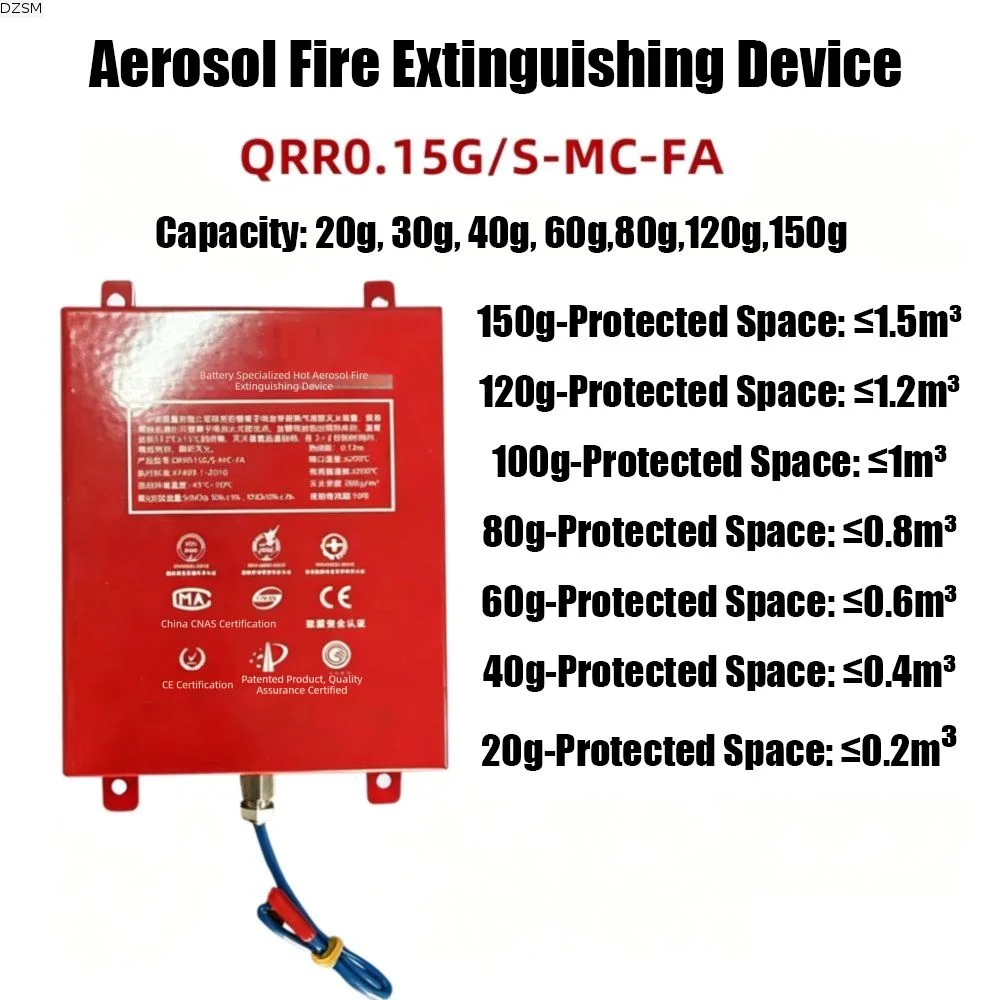 Dual-Line Design Flame Retardant Device Automatic Activation Flame Retardant Automatic Fire Extinguishing Sticker DIN Rail Mount
