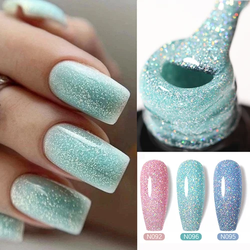 UR SUGAR-esmalte de uñas de Gel con purpurina, 7,5 ml, lentejuelas brillantes, barniz LED UV para remojo para manicura, esmalte de uñas semipermanente