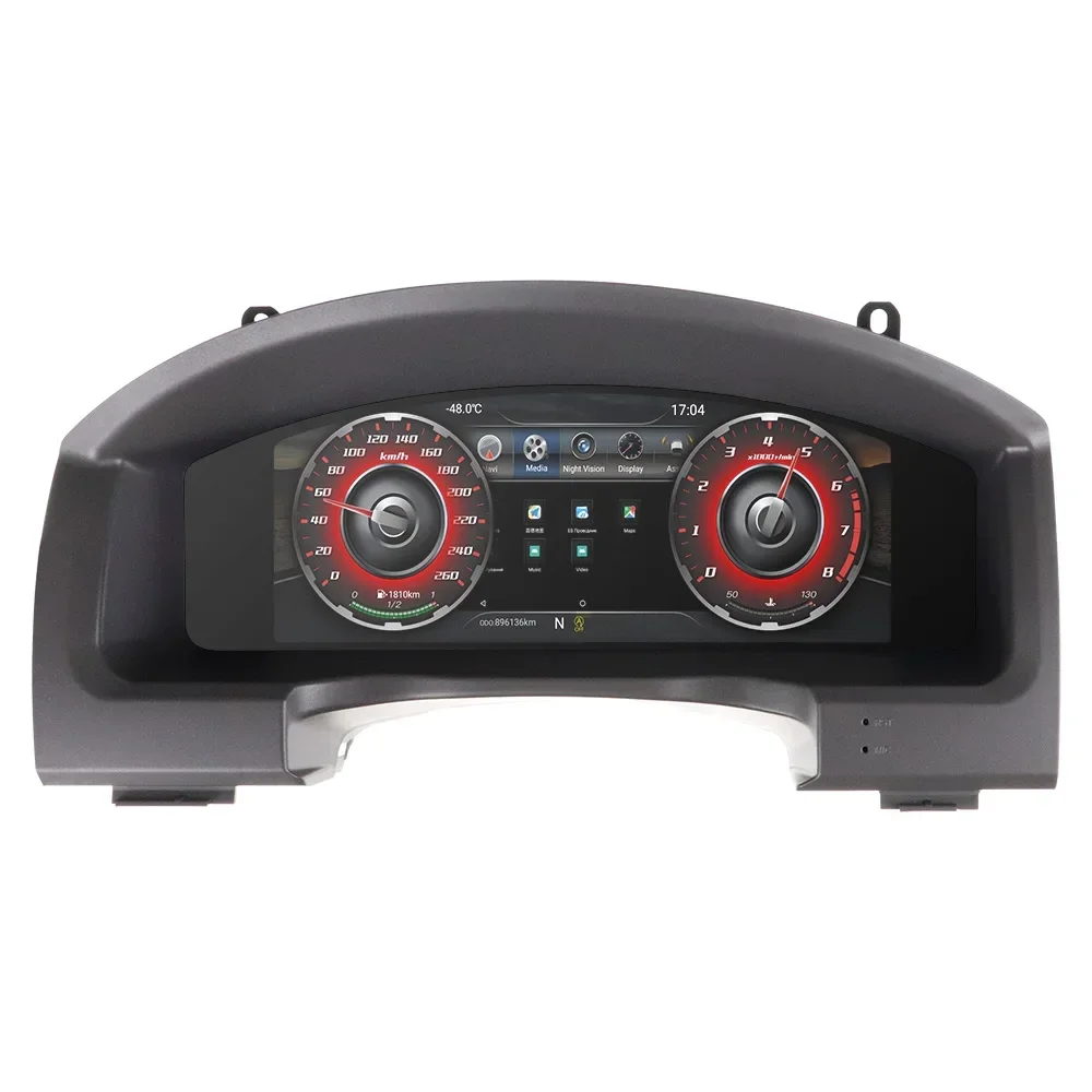 

12.3Inch For Toyota Land Cruiser Prado 150 Car Digital Dashboard Panel Virtual Instrument Cluster Cockpit LCD Speedometer Parts