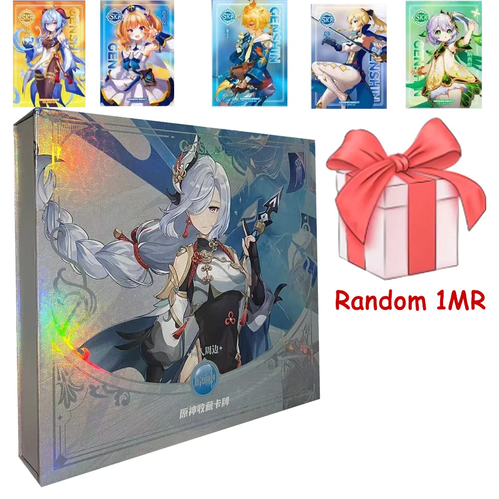 

Genshin Impact Cards Anime Game Collection Pack Booster Box Rare Table Toys For Family Children Gift