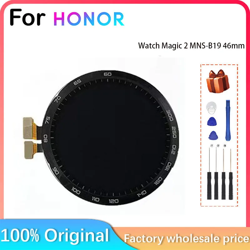 For Huawei Honor Magic 2 46mm  Smartwatch Edgeless Frame LCD Display Screen Parts Replacement for Repair