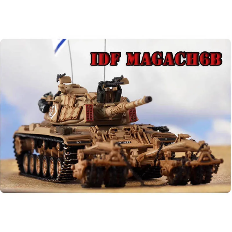 

1/72 Scale Magach 6B Minesweeper Tank Israeli IDF M60A1 Simulation Model Static Display Collectible Gift Souvenir Decoration